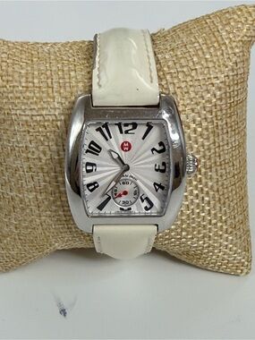 Michele Urban Mini Watch MW02A00A0001 With  team patent leather Band Swiss